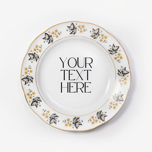 Custom Dinner Plate with Personalized Sayings